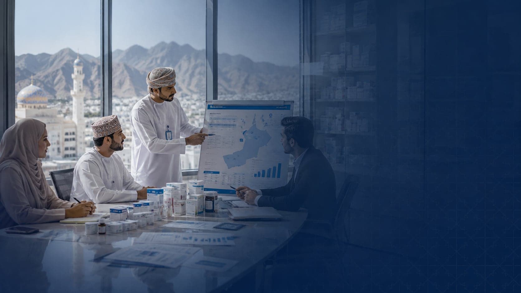اجتماع استراتيجي لدخول السوق العُماني في مسقط