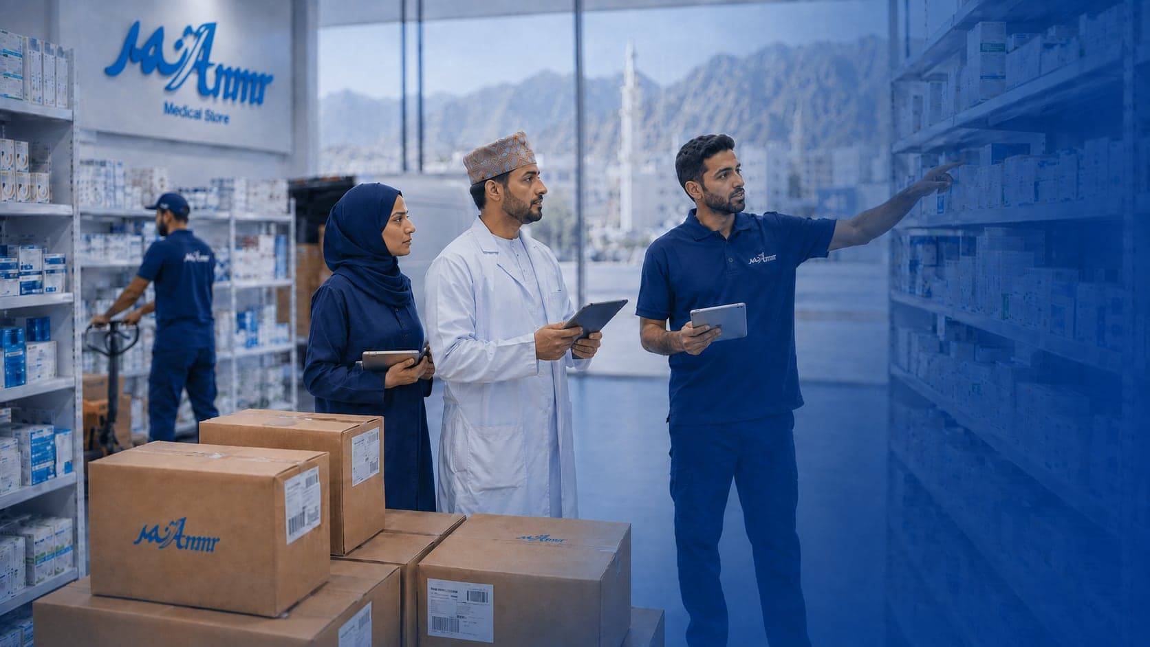 فريق العمليات يراجع تقارير التوفر والطلب